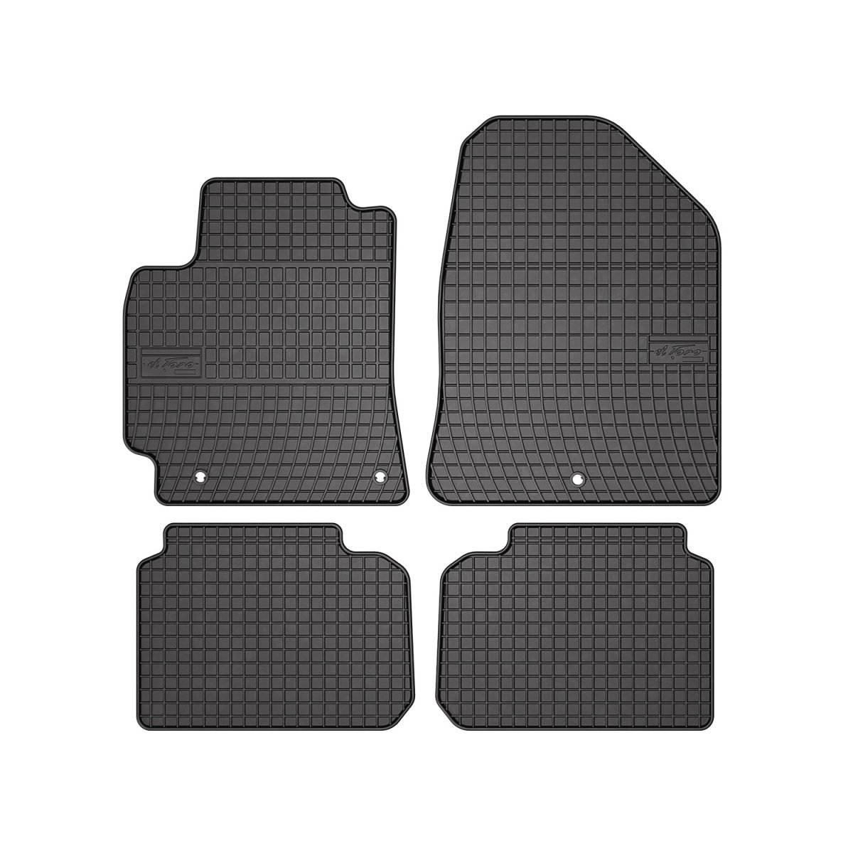 Hyundai Elantra Floor Mats - Omac - El Toro Rubber - Black - '17-'20